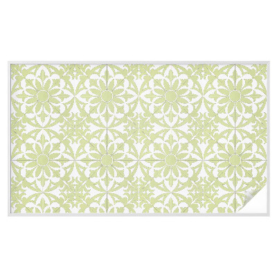 Película de vidro vitral autocolante Ornamento verde