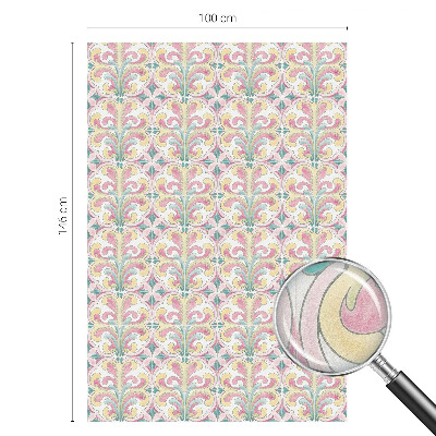Película decorativa para janela privacidade Simetria floral