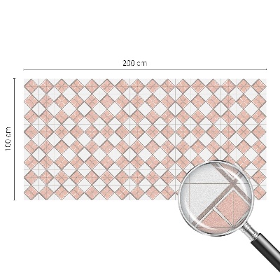 Vinil para vidro privacidade padrão vitral Losangos geométricos