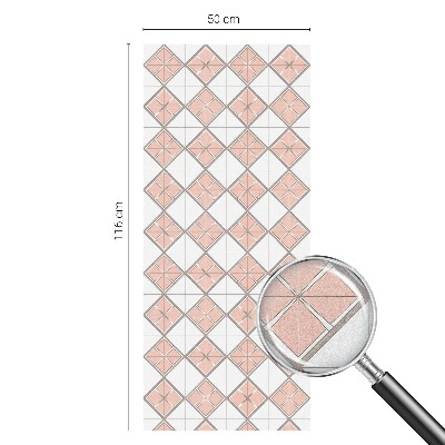 Vinil para vidro privacidade padrão vitral Losangos geométricos