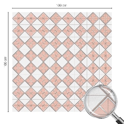 Vinil para vidro privacidade padrão vitral Losangos geométricos