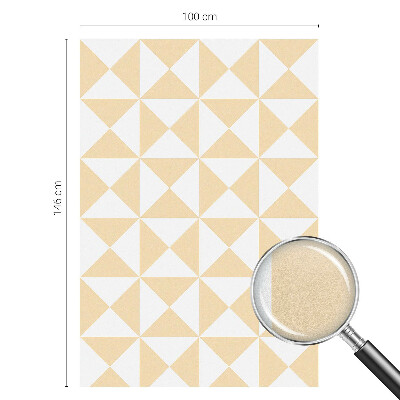 Película de vidro vitral autocolante Triângulos geométricos