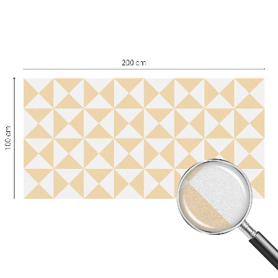 Película de vidro vitral autocolante Triângulos geométricos