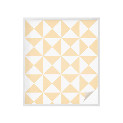 Película de vidro vitral autocolante Triângulos geométricos