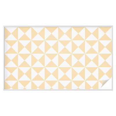 Película de vidro vitral autocolante Triângulos geométricos