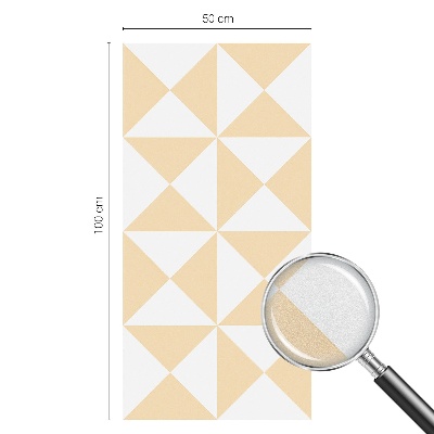 Película de vidro vitral autocolante Triângulos geométricos