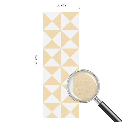 Película de vidro vitral autocolante Triângulos geométricos