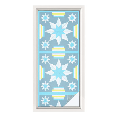 Película decorativa para janela privacidade Padrão de estrela