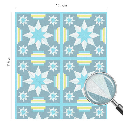 Película decorativa para janela privacidade Padrão de estrela