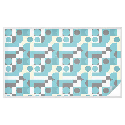 Película de privacidade para janela efeito vitral Padrões geométricos