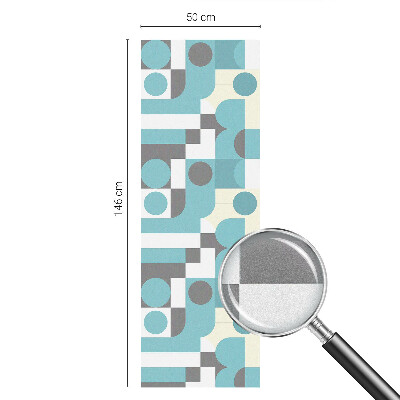 Película de privacidade para janela efeito vitral Padrões geométricos