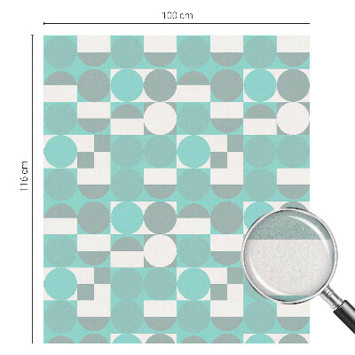 Vinil para vidro privacidade padrão vitral Formas geométricas