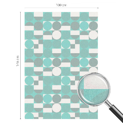 Vinil para vidro privacidade padrão vitral Formas geométricas