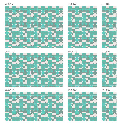 Vinil para vidro privacidade padrão vitral Formas geométricas