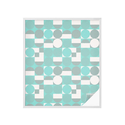 Vinil para vidro privacidade padrão vitral Formas geométricas