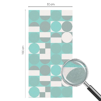 Vinil para vidro privacidade padrão vitral Formas geométricas