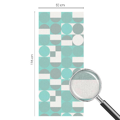 Vinil para vidro privacidade padrão vitral Formas geométricas