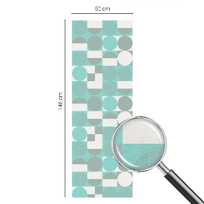 Vinil para vidro privacidade padrão vitral Formas geométricas