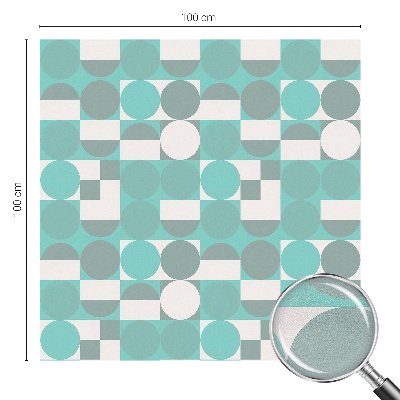 Vinil para vidro privacidade padrão vitral Formas geométricas