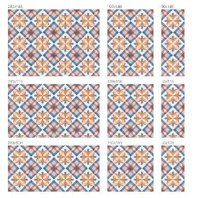 Película de vidro vitral autocolante Simetria colorida