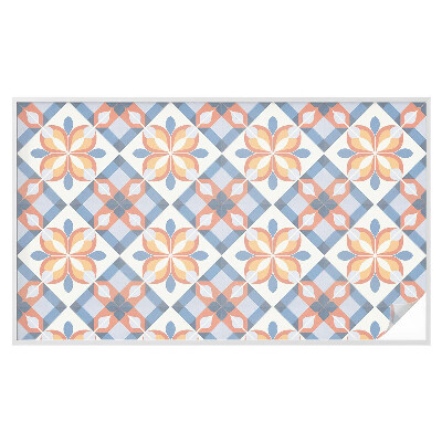 Película de vidro vitral autocolante Simetria colorida