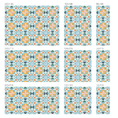 Película decorativa para janela privacidade Geometria colorida