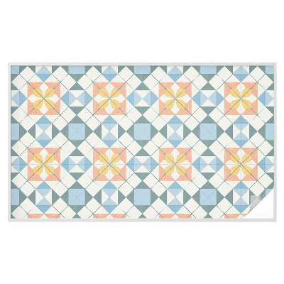 Película de privacidade para janela efeito vitral Simetria colorida