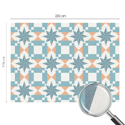 Película de vidro vitral autocolante Estrelas azuis