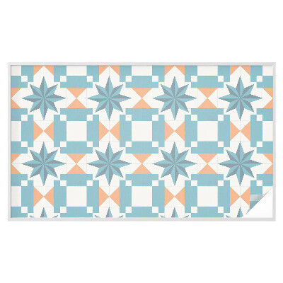 Película de vidro vitral autocolante Estrelas azuis