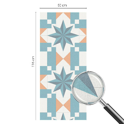 Película de vidro vitral autocolante Estrelas azuis