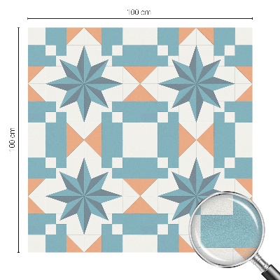 Película de vidro vitral autocolante Estrelas azuis