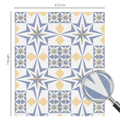 Vinil para vidro privacidade padrão vitral Padrão de estrela
