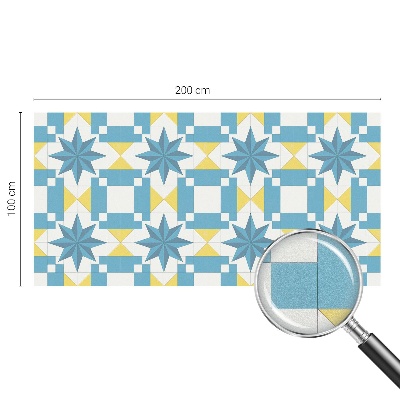 Película decorativa para janela privacidade Estrelas azuis