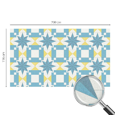 Película decorativa para janela privacidade Estrelas azuis