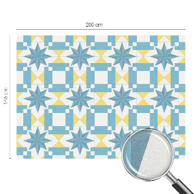 Película decorativa para janela privacidade Estrelas azuis