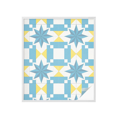 Película decorativa para janela privacidade Estrelas azuis