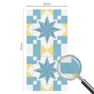 Película decorativa para janela privacidade Estrelas azuis