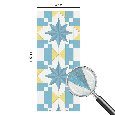 Película decorativa para janela privacidade Estrelas azuis