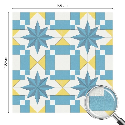 Película decorativa para janela privacidade Estrelas azuis