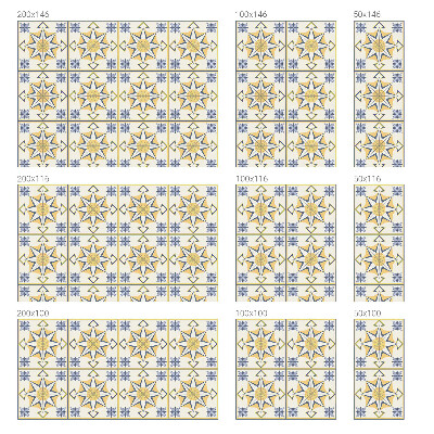 Película de vidro vitral autocolante Estrelas geométricas