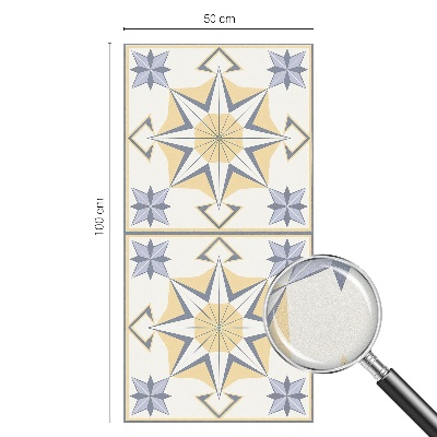 Película de vidro vitral autocolante Estrelas geométricas