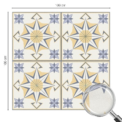 Película de vidro vitral autocolante Estrelas geométricas