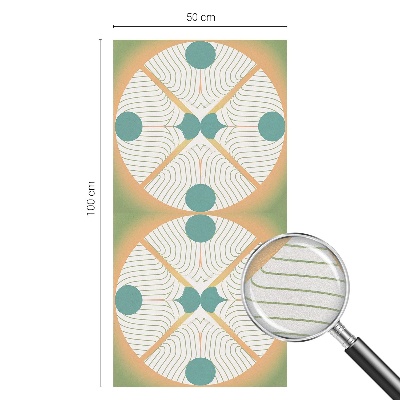 Película de privacidade para janela efeito vitral Harmonia geométrica