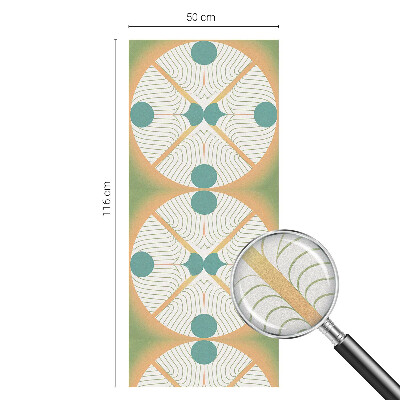 Película de privacidade para janela efeito vitral Harmonia geométrica