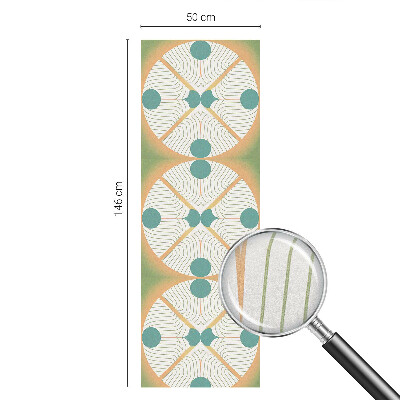 Película de privacidade para janela efeito vitral Harmonia geométrica