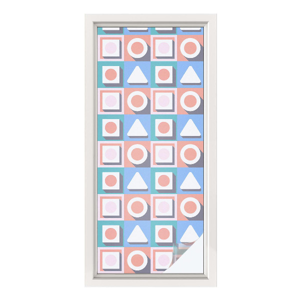 Vinil para vidro privacidade padrão vitral Padrões geométricos