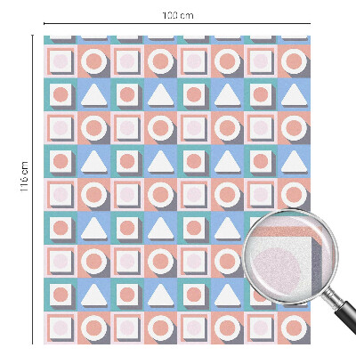 Vinil para vidro privacidade padrão vitral Padrões geométricos