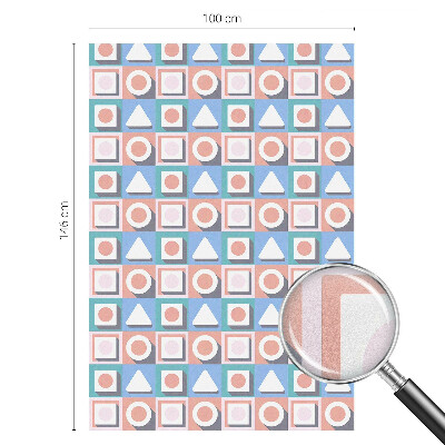 Vinil para vidro privacidade padrão vitral Padrões geométricos
