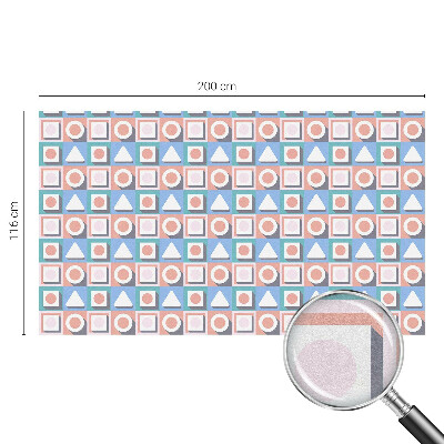Vinil para vidro privacidade padrão vitral Padrões geométricos