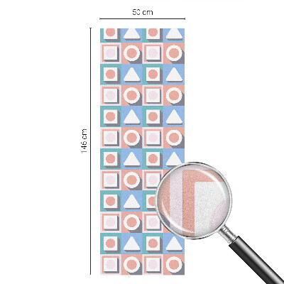 Vinil para vidro privacidade padrão vitral Padrões geométricos
